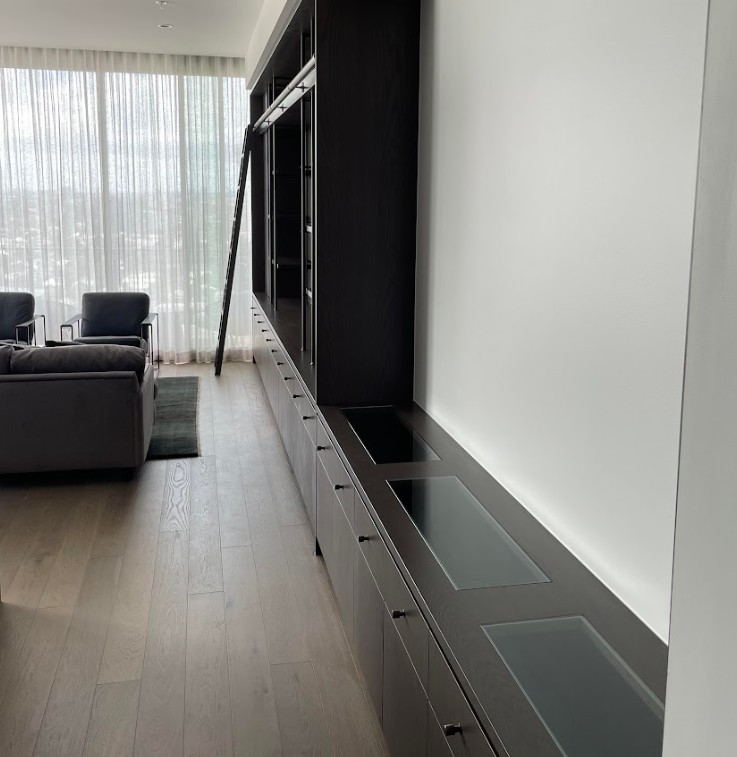 Custom wall unit installation Woolloongabba